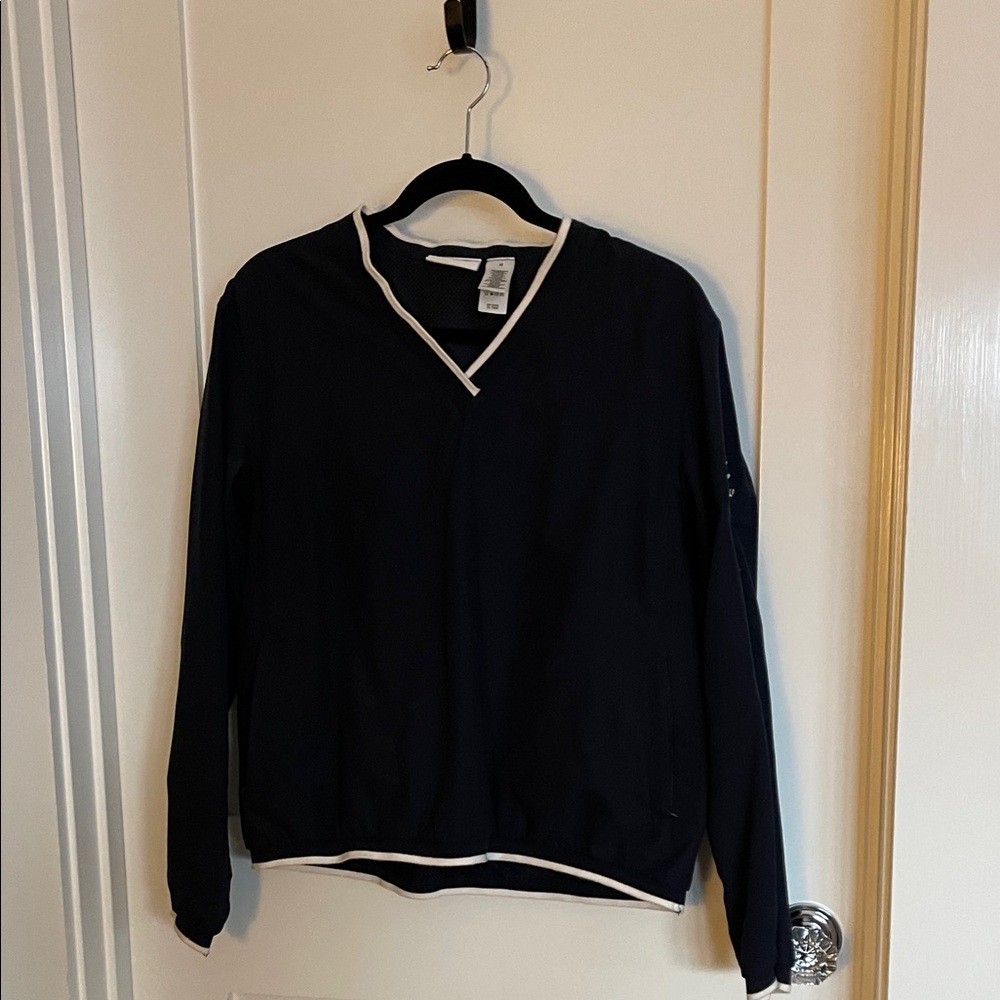 VINTAGE Liz Claiborne Golf Blure V-Neck Long Sleeve Top